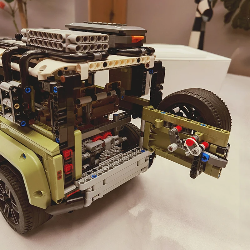 Technisches Moc 2573 Land Rover Verteidiger Geländewagen Auto Supercar Modell Stück Bausteine Ziegel Puzzle Spielzeug als Geschenk