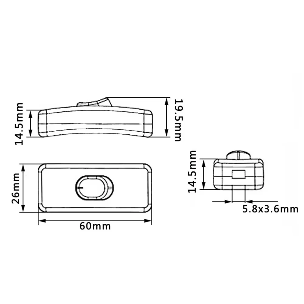1Pcs 30CM USB Cable with Switch ON/OFF Cable Extension Toggle Adapter for USB Lamp USB Fan Power Supply Line Durable