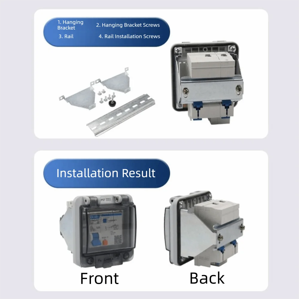 Transparent Transparent Protective Cover Waterproof Protective Circuit Breaker Box IP67 Rated Distribution Box Window