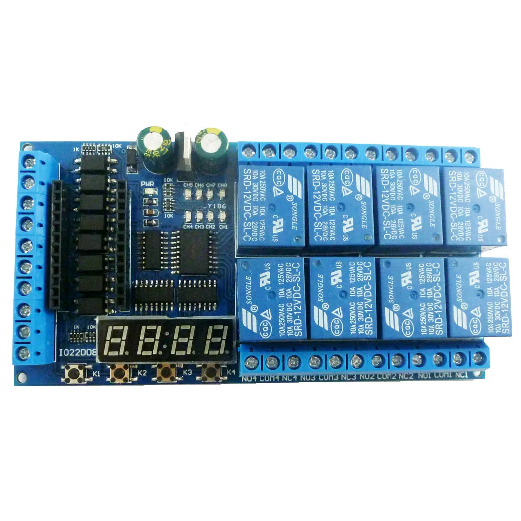 Mini PLC Relay Module for Arduino 8 Channel DC 12V Shield  Pro Delay Timer Switch Board