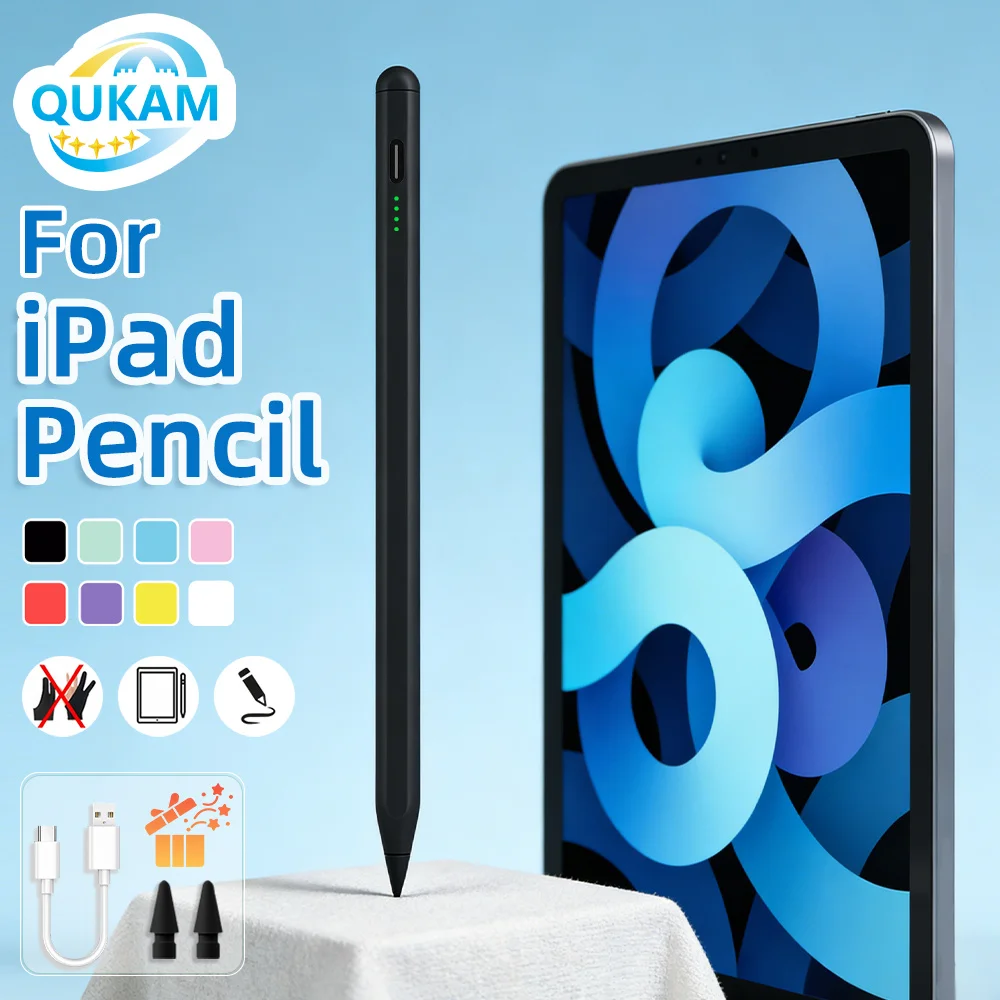 

Стилус для Apple Pencil, совместимый с iPad 10-го поколения (10.9 дюймов), 8/9-го поколения, Air 11 (M4, M3), Air 6, 5, 4, 3, Mini 6, Pro 13 (M5, 12.9), аксессуары для сенсорных ручек