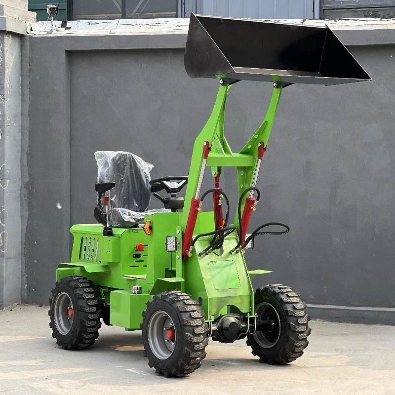 Mini Electric Wheel Loader 800kg Fork Attachments New Condition for Home Use Restaurant Retail