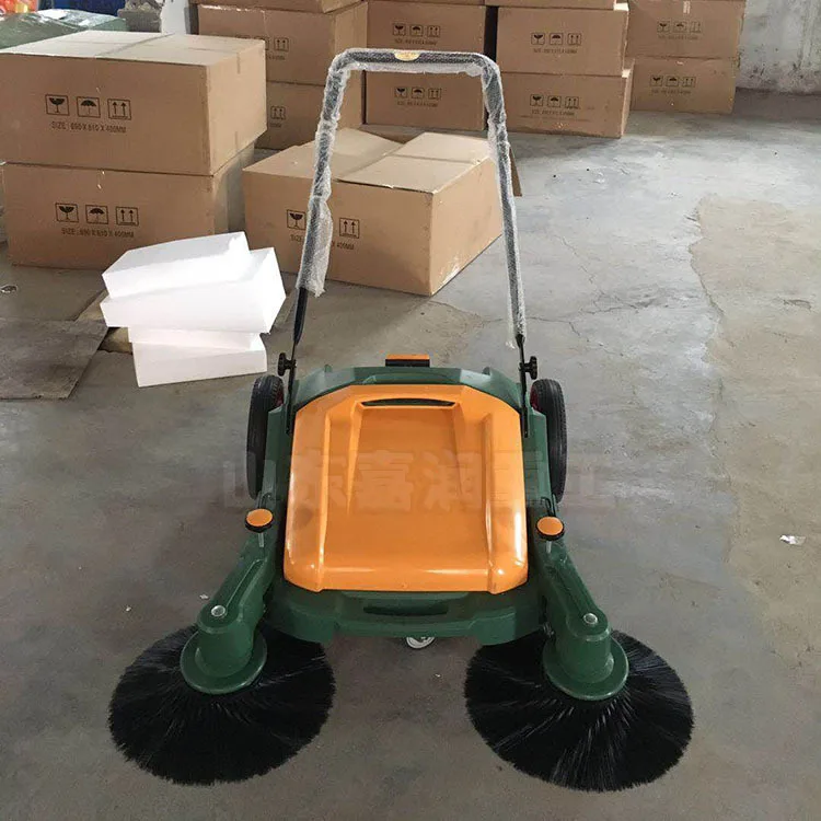 HCY Factory workshop sweeper, property hand push sweeper, unpowered sweeper