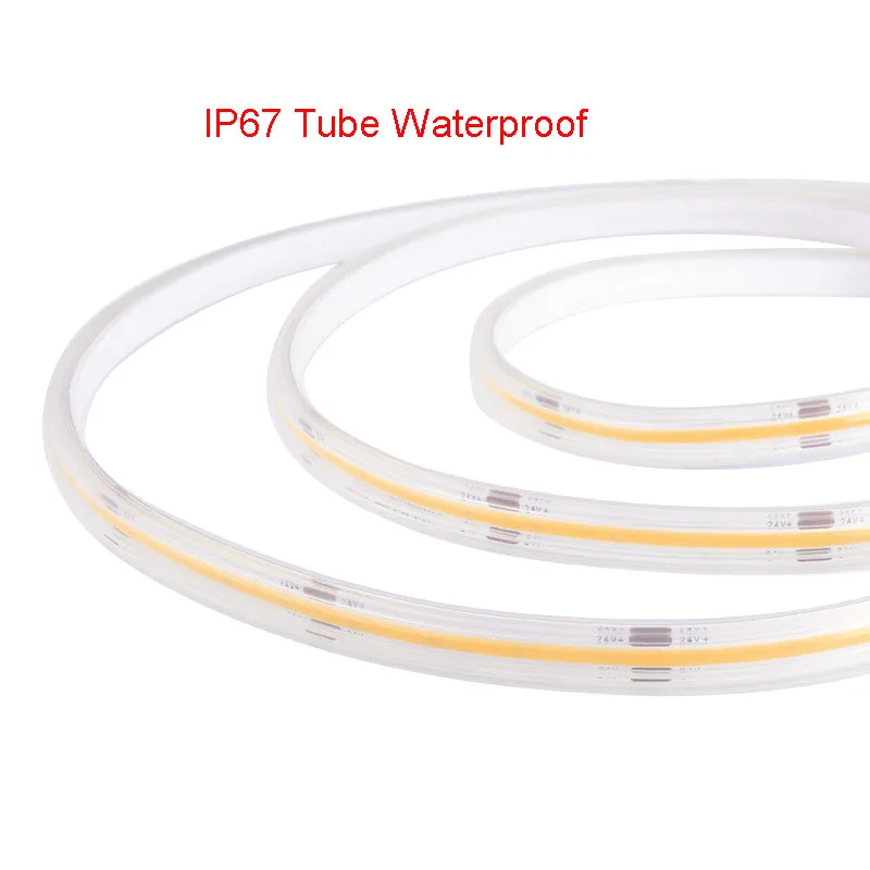 5 متر 12 فولت 24 فولت COB LED شريط مرن شريط ناعم مقاوم للماء غير مقاوم للماء برتقالي كهرماني 1700 كيلو 1800 كيلو 3000 كيلو طبيعة بيضاء 4000 كيلو 6000 كيلو