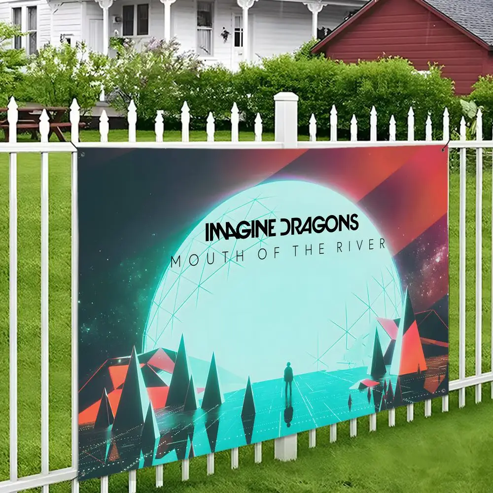 I-Imagine Dragons Loom Band Flags Wall Hanging Tapestry Outdoor Decorative flag Background Blanket