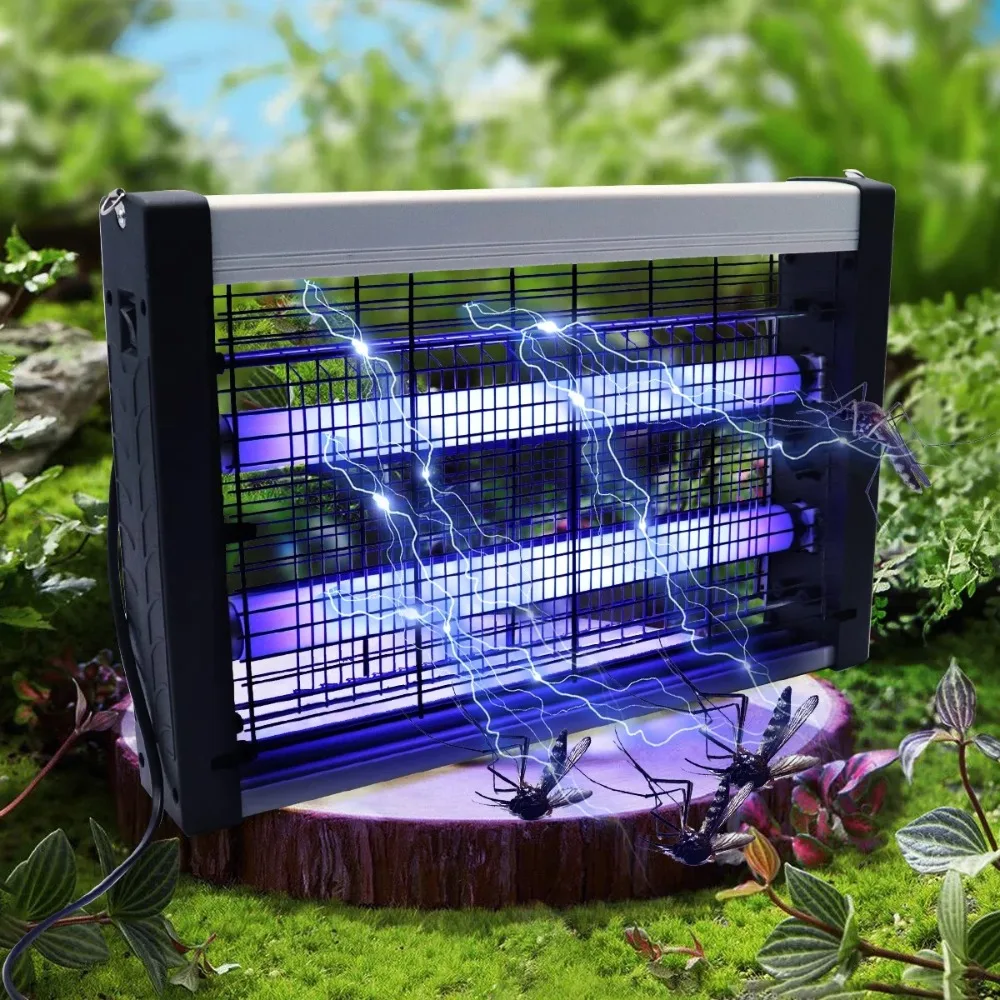 Joyinled Rechargeable Wall-Mounted Mosquito Killer, UV Electric Insect Zapper for Indoor & Outdoor, Noiseless Pest Control Lamp