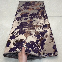 2025High Quality African Nigerian Tulle Lace Fabric Embroidery Silk Fabric French Dress Prom Party Gown For Sewing 5Yards YXZ152