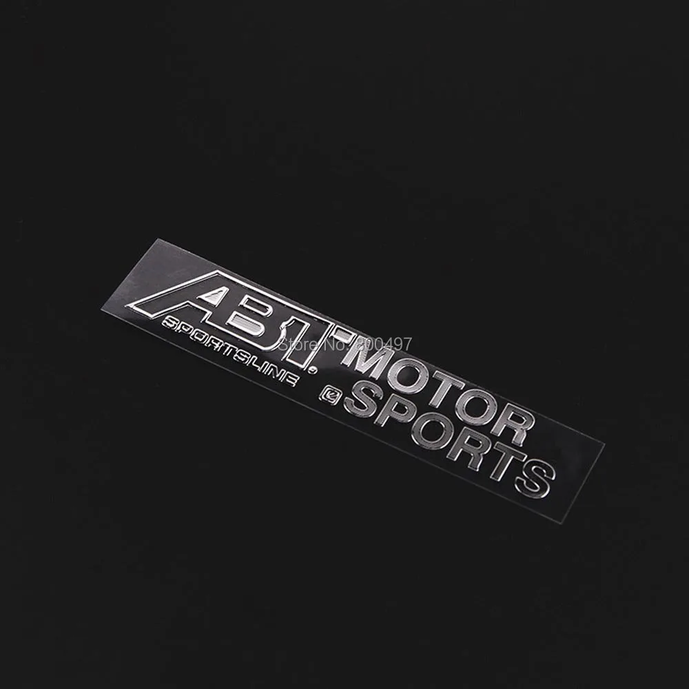 تصفيف السيارة الجذع سبائك النيكل شارة شعار ملصق الملحقات لاصق تصفيف السيارة شارة ملصق مائي ل ABT موتور سبورتسلاين