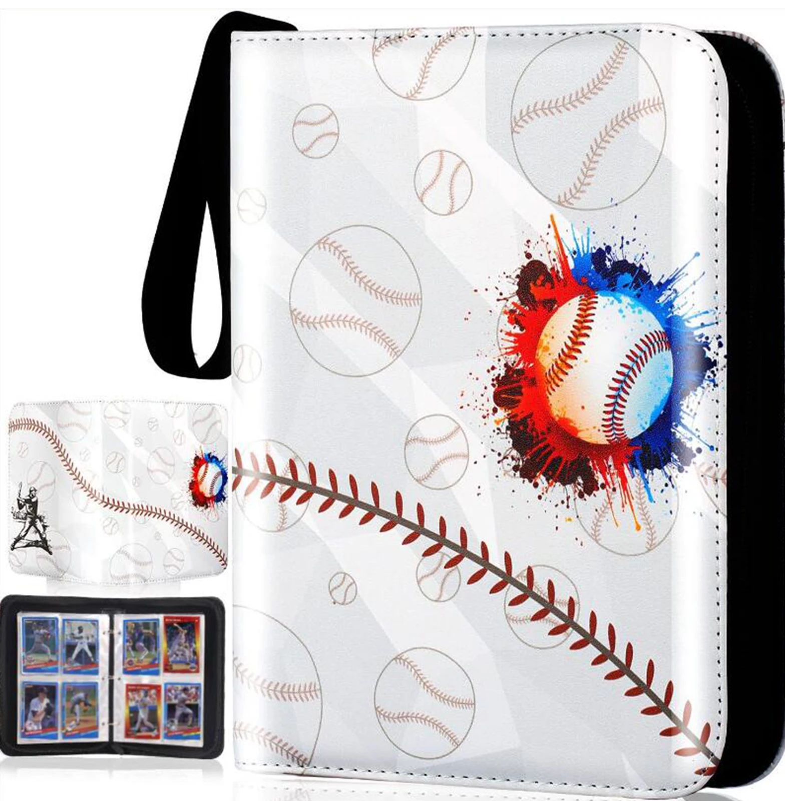 Cartella per carte da Baseball con tasche a 400 tasche tasche a doppia faccia cartella per carte da gioco raccoglitore per carte TCG