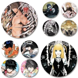 Yagami Light,Misa Misa,L·Lawliet Badge Cosplay Comic Character Brooches Exquisite Enamel Pins for Backpack Jewelry Clothes Gifts
