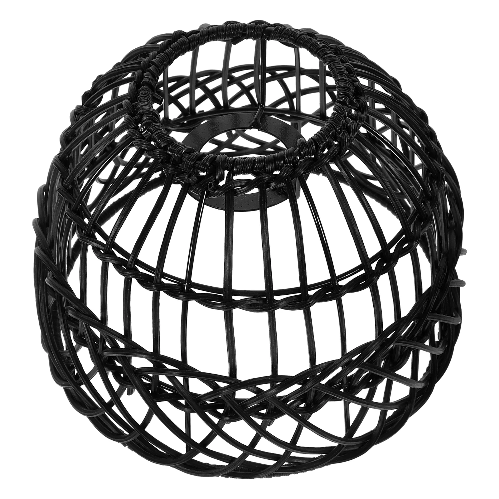 

Rattan Chandelier Lampshade Woven Pendant Decor Branches Ceiling for Hanging Iron Lanterns