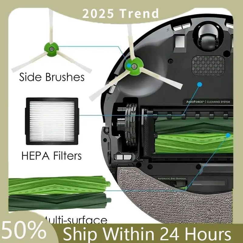 Irobot Roomba 콤보 J7 +/J7plus 로봇 진공 청소기 (전용), J7 용이 아닌 교체 용 예비 부품 액세서리 키트