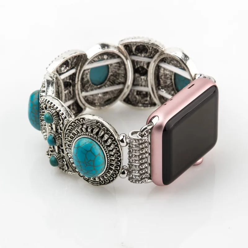 

Аксессуары для Apple Watch Ultra 49 мм 8 7 45 мм 41 мм 44 мм 40 мм 3 42 мм 38 мм iWatch 6 5 4 SE металлический роскошный синий браслет с драгоценными камнями