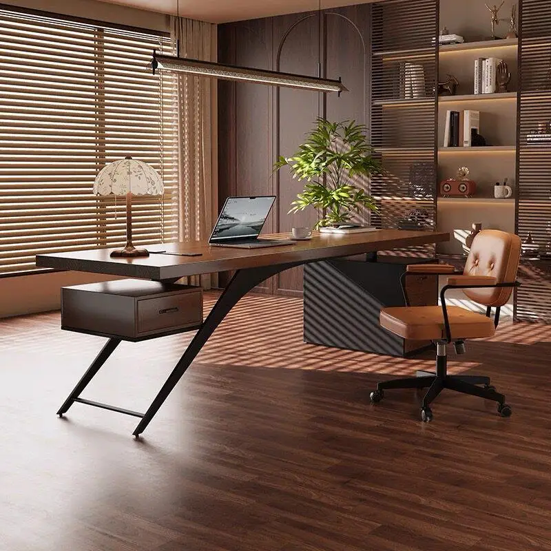 Minimalist Conference Office Desk Wooden Study Modern Luxury Designer Aesthetic Salon Individual Ufficio Commercial Furniture