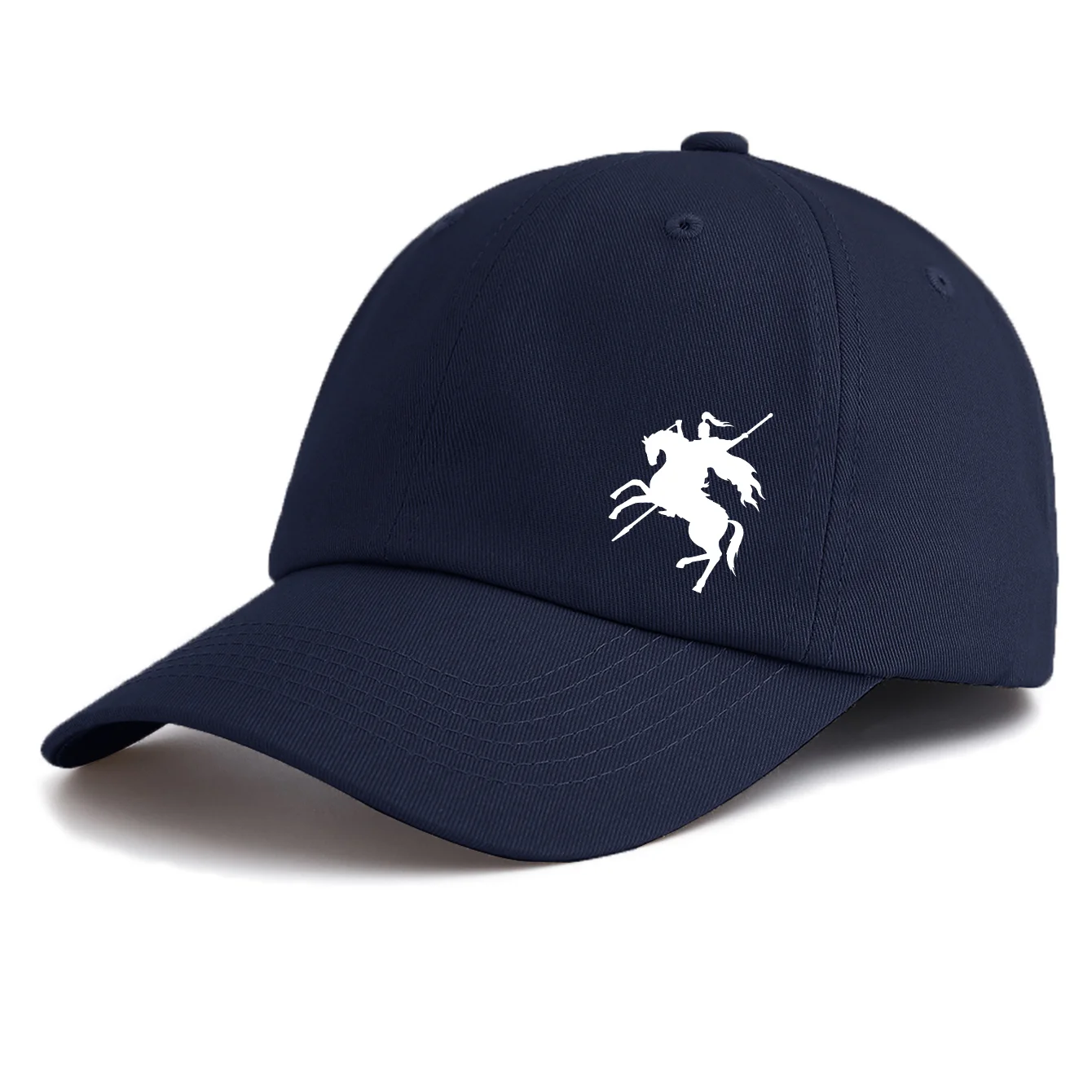 1pc KNIGHT Print Baseball Cap for Adults,Minimalist Retro Style Casual Soft Adjustable Dad Hat,Perfect As Gift