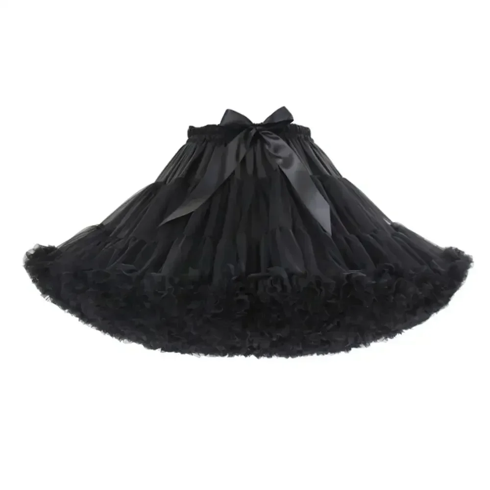 Women's Crinoline Petticoat Short Tutu Skirt Multiple Layers Ball Gown Half Slips for Bridal Dress Lolita Underskirt