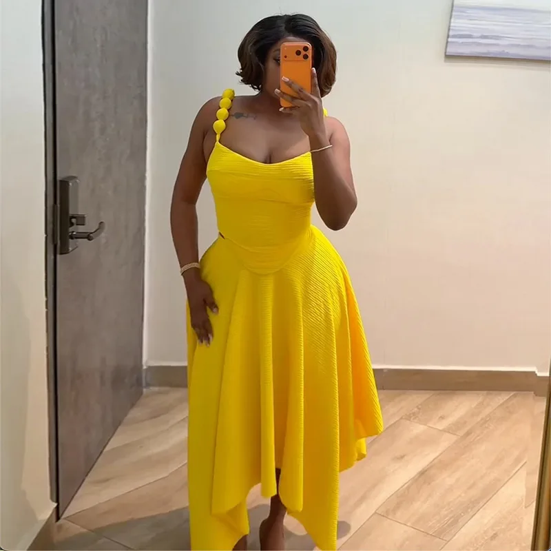 Women's Sweet Fresh Solid Color Strapless Tank Top High-Waisted Skirt Two-Piece Set Spring/Summer 2026