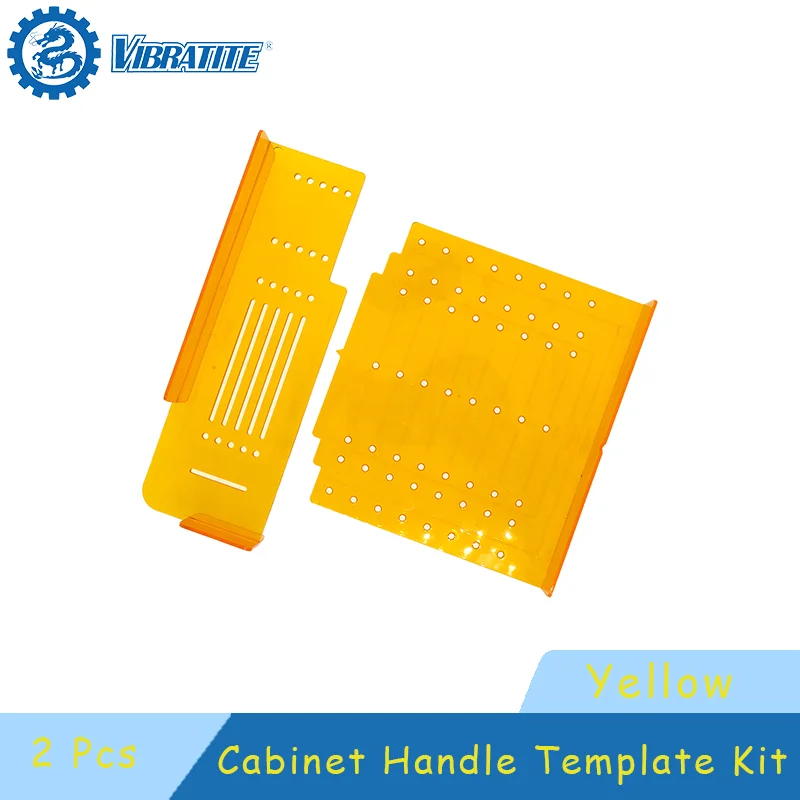 Cabinet Handle Template Kit 2 Pcs Yellow Door and Drawer Pull Installation Marking Cabinet Hardware Installation Template