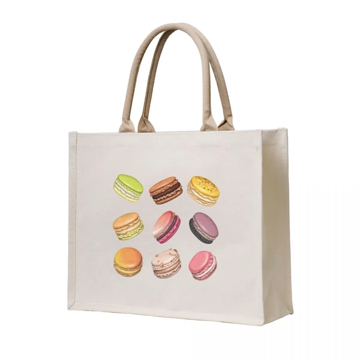 

Tasty Colorful Macarons Tote Bag bags woman 2025 Large bags for women supermarket folding bag cute tote bag