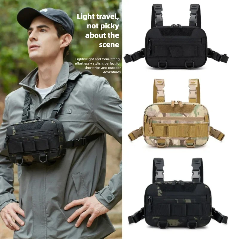 

Тактический нагрудный рюкзак-слинг для рыбалки, многофункциональная легкая сумка для активного отдыха, кемпинга и спорта, нагрудная/плечевая сумка для мужчин и женщин