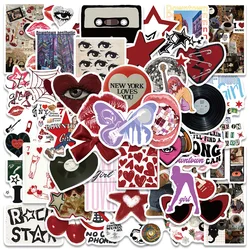 50pcs Downtown Y2K Girls Stickers INS Style Cool Decals For Kids Water Bottle Laptop Suitcase Skateboard Guitar Phone Stickers