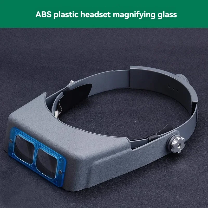 Head-mounted magnifying glasses with high-definition LED lighting tools for watch repair,jewelry crafting,and circuit board repa