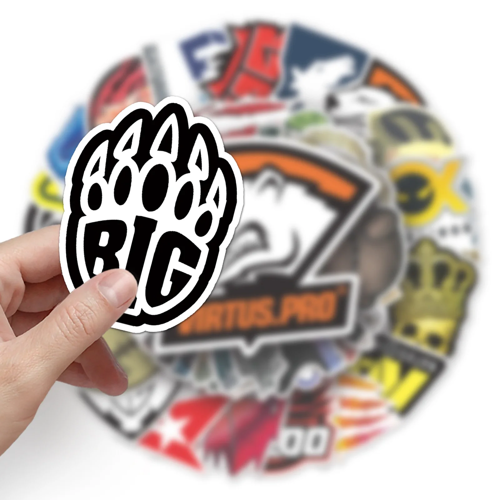 50 قطعة ملصقات لعبة الرماية مقاوم للماء الإبداع CS الذهاب عنصر الكتابة على الجدران الديكور DIY بها بنفسك الغيتار الهاتف المحمول الثلاجة اللعب الشارات