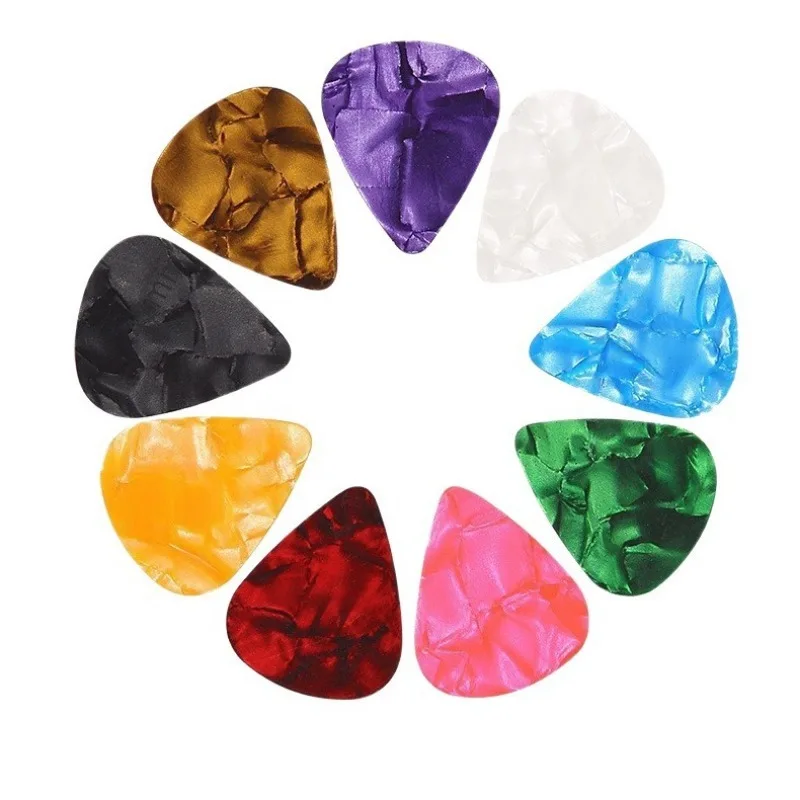 Wholesale Celluloid Guitar Picks Heart Shape Picks ABS Matte Colorful Plectrum Guitar Accessories for Acoustic Electric Guitar