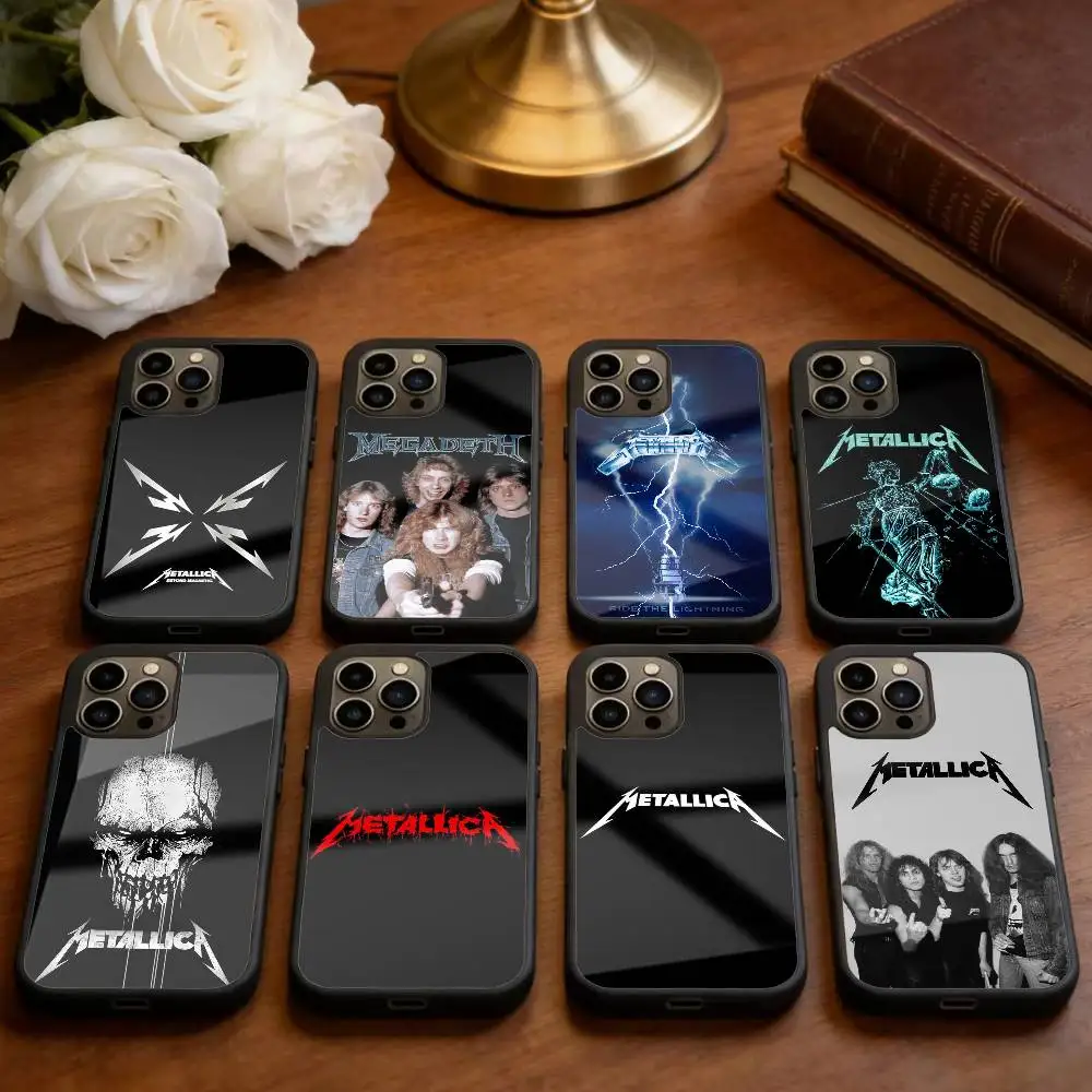 

Rock Band M-METALLICA Phone Case For iPhone 14,16,15,13,17,12,Plus,Pro,Max Magnetic For Magsafe Frosted Cover