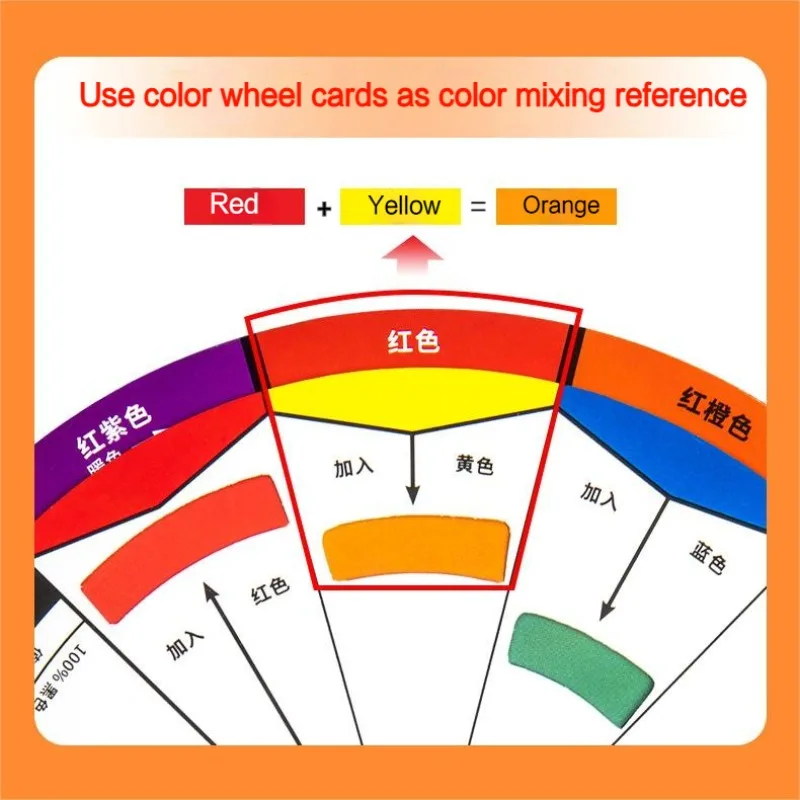 Imagem -05 - Color Wheel para Misturar Cores Art Ink Chart Guide 72 Color Paper Card Artist Tattoo Nail Acessórios Pigmento Profissional 14cm