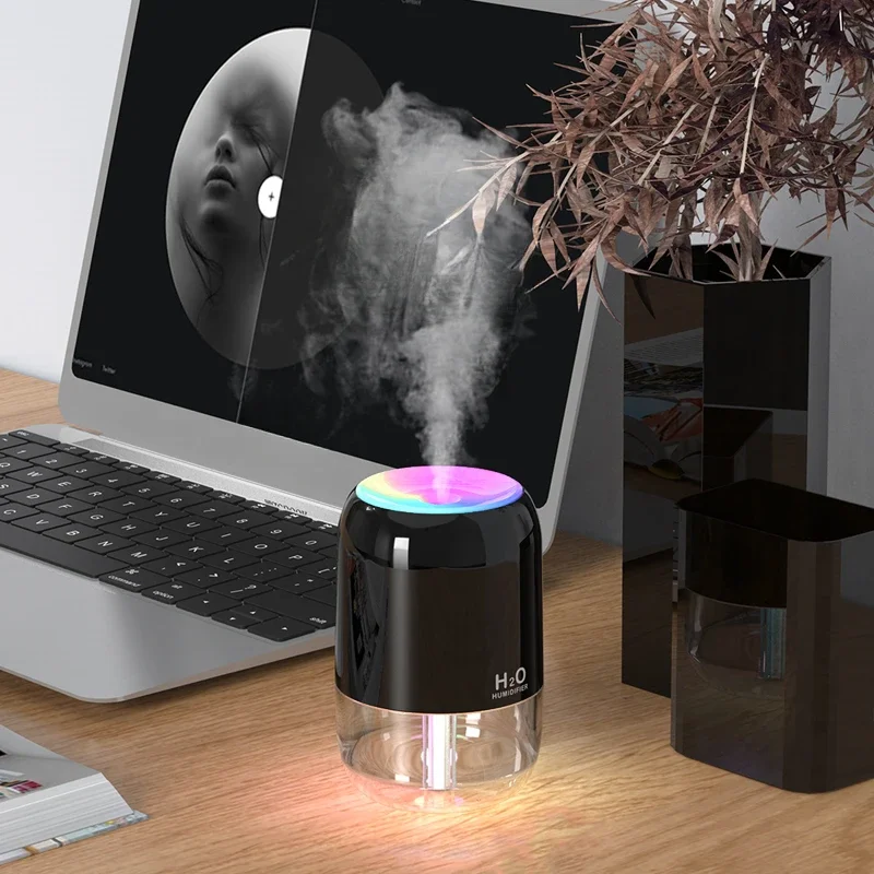 Mini Humidifier USB Car Humidifier Home Bedroom Fog Car Desktop Large Capacity Atmosphere Light Large Capacity Aromatherapy