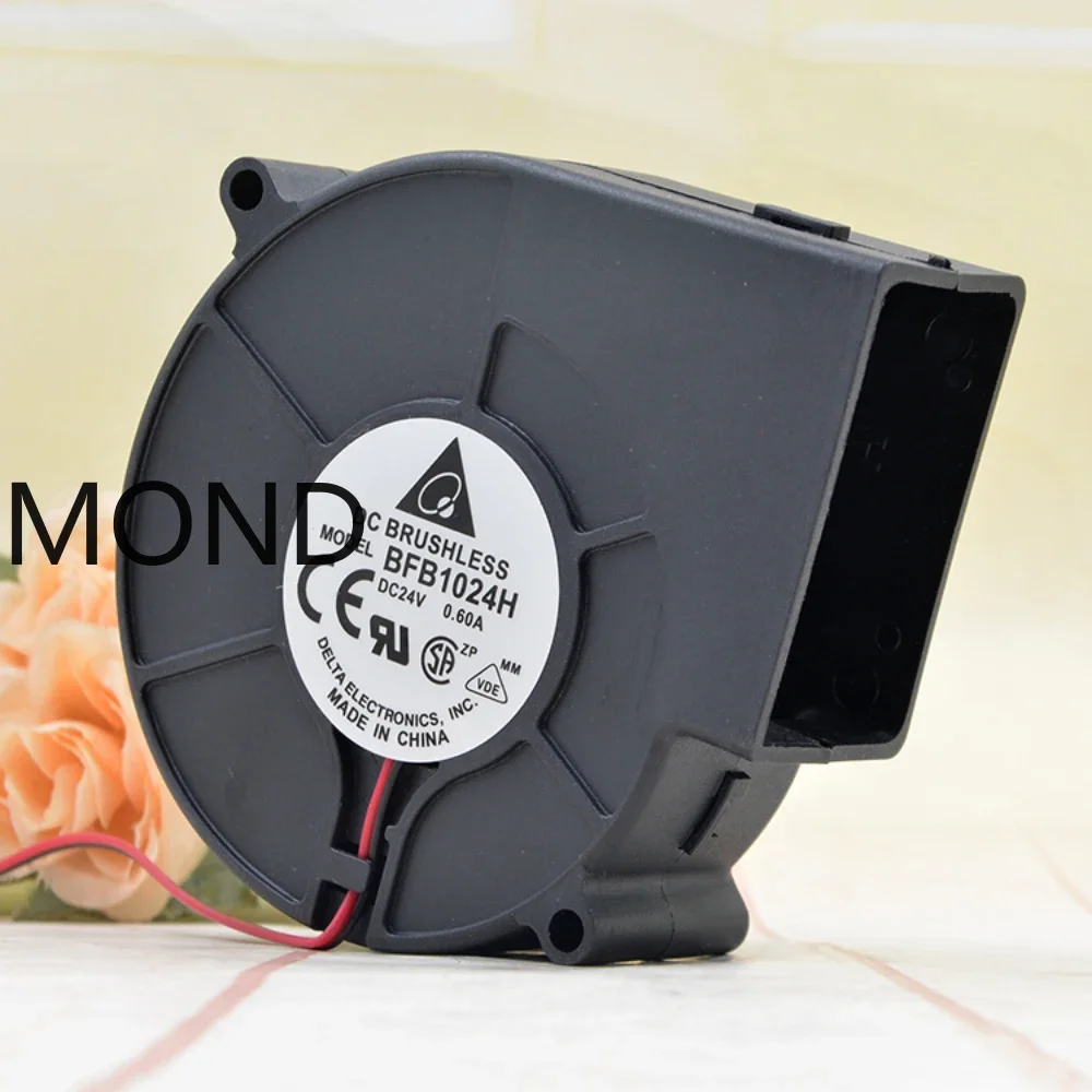 Delta Blower 24V 0.60A BFB1024H 9733 9cm High Airflow Paper Suction Turbine Fan