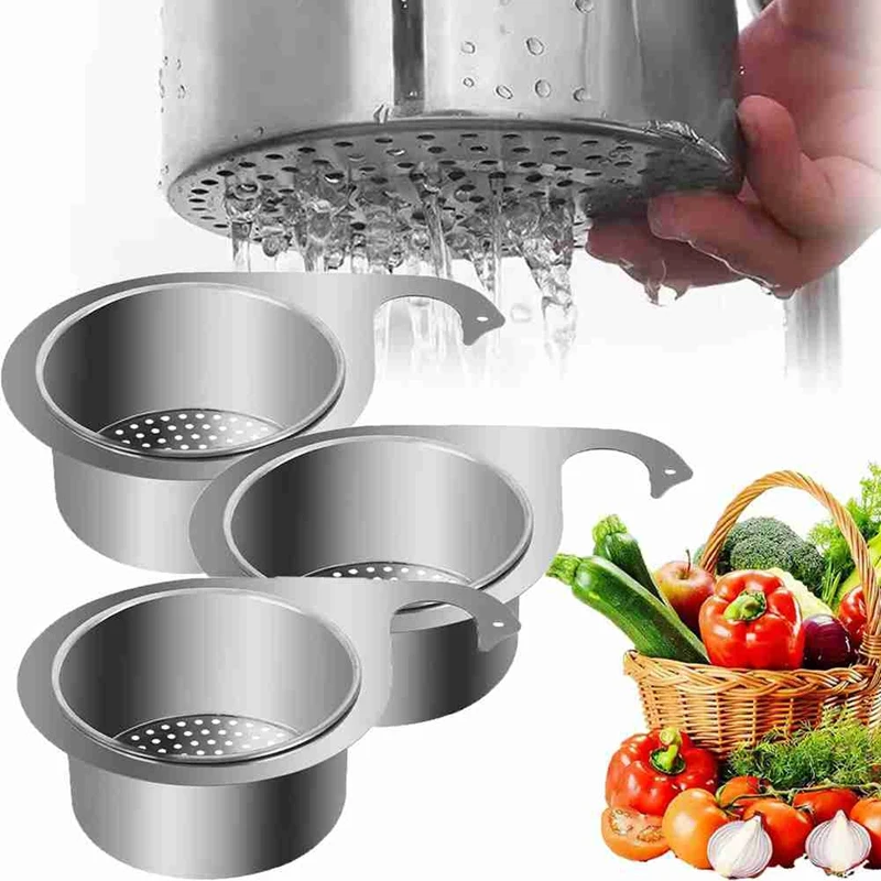 Stainless Steel Swan Sink Strainer Basket, Stainless Steel Sink Filter Basket, Swan Sink Food Strainer Basket