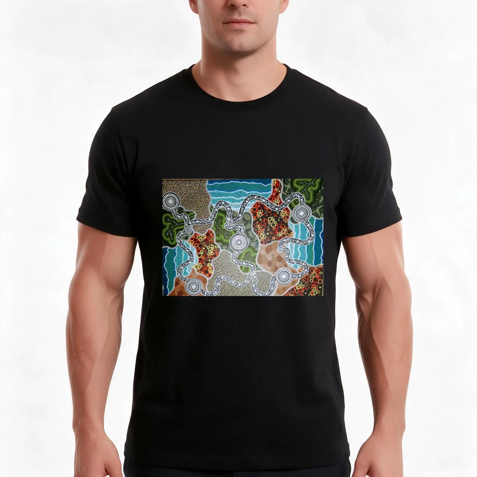Our Land Connects Our People T-Shirt Summer Casual Cotton Tee Oversized Streetwear Tops Vintage Graphic Print 100% Cotton