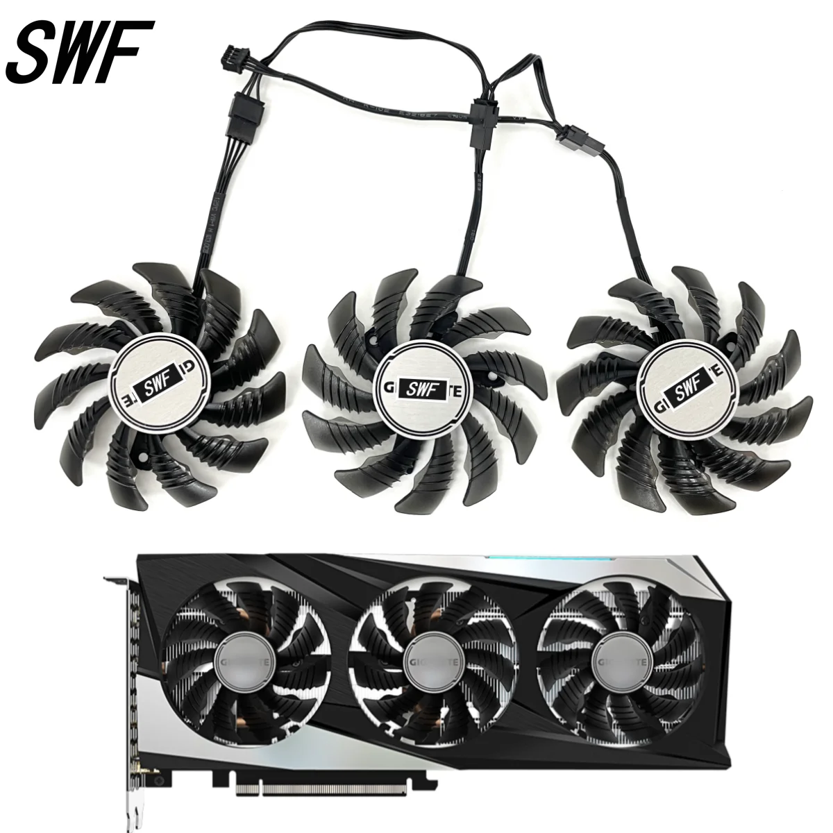 

New T128010SU PLD08010S12HH RX 6500 XT 6600 XT Cooling Fan For Gigabyte RTX 3060 3060 Ti 3070 3070 Ti GAMING OC Video Card Fan