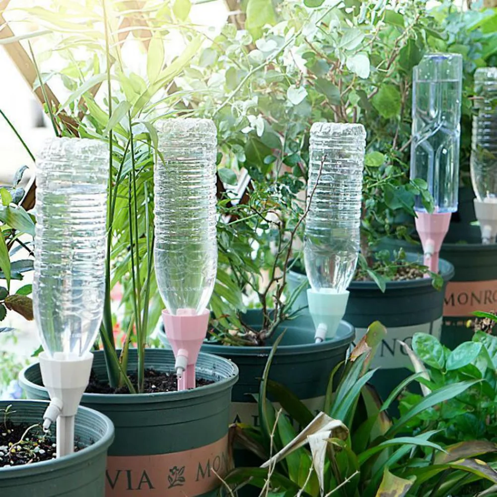 3Pcs Self Watering Spikes Automatic Watering System for Potted Plants Adjustable Water Drip Irrigation System for Home Vacation