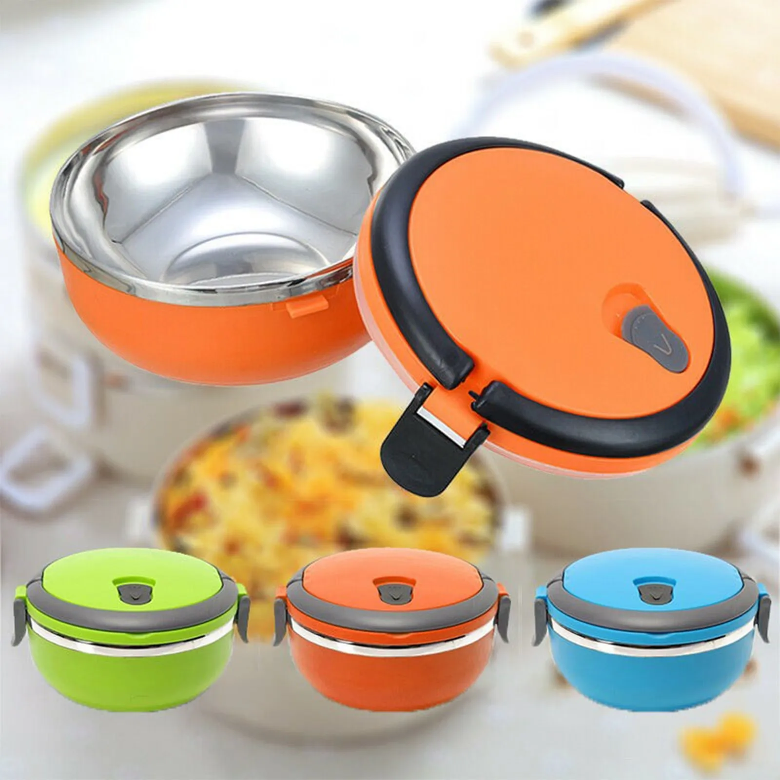Kids Adult Food Thermal Picnic Lunch Box Stainless Steel Thermos Vacuum Food Flask Portable Food Soup Insulated Containers