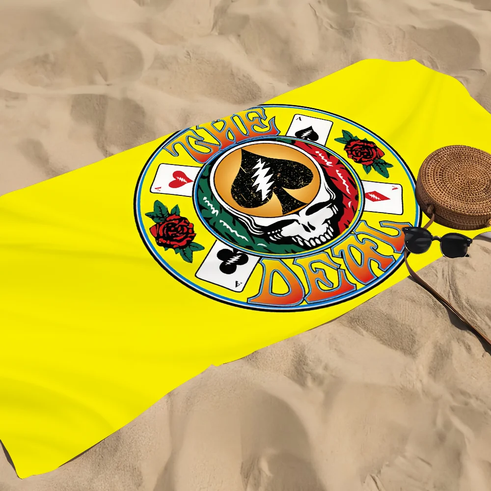 روك باند G-الامتنان الميت منشفة الموسيقى لينة بركة هدية للسفر رياضة دش التخييم سريعة الجافة الرياضة منشفة الشاطئ الكبيرة