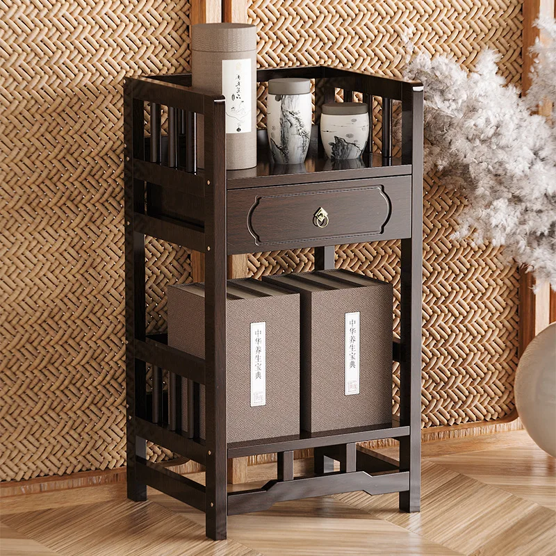 New Chinese Bogu Rack Living Room Household Small Multifunctional Tea Cabinet Office Tea Storage Rack Storage Cabinet