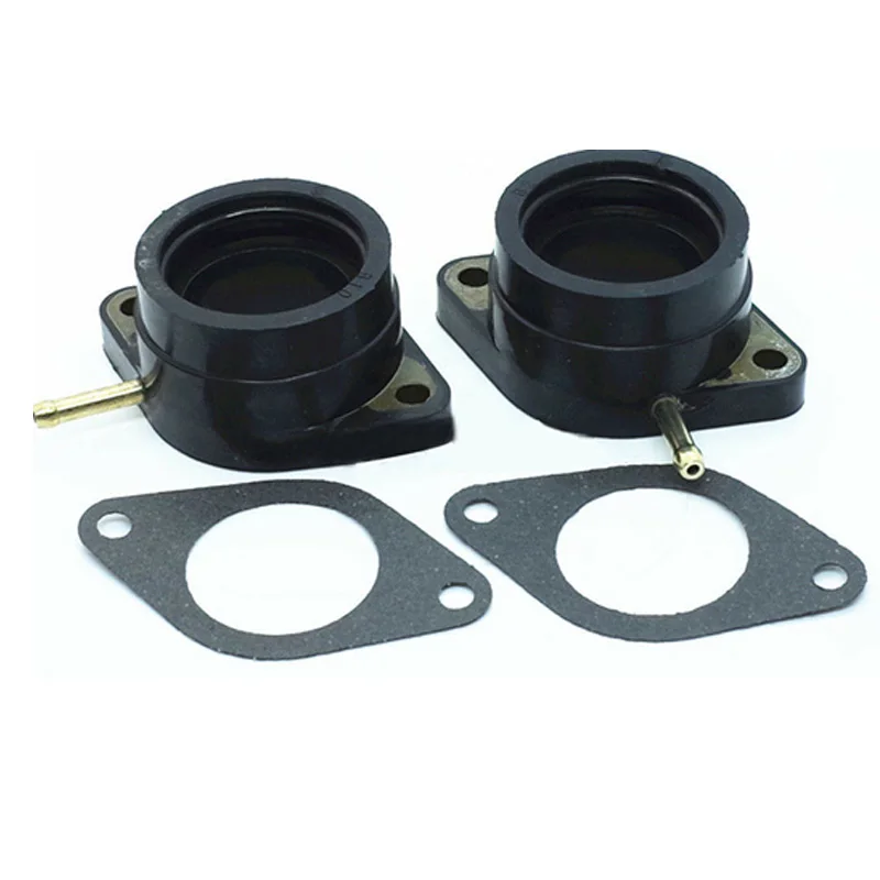 2PC For Yamaha XS360 XS400 XS400R /S Motorcycle Carburetor Holder Intake Manifold Carb Boot rubber