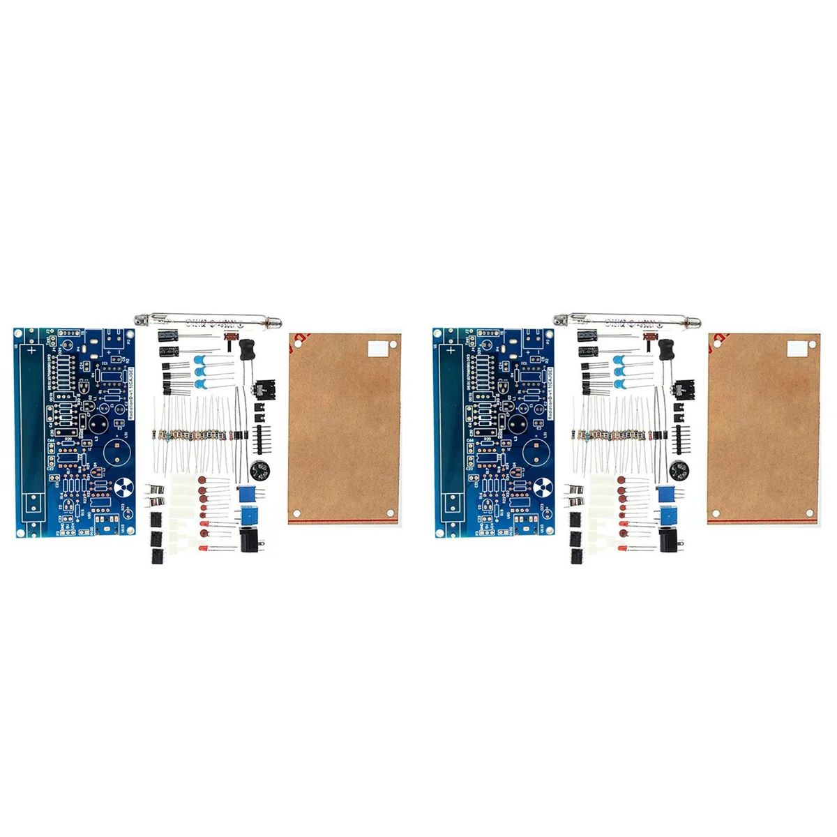 ABMF-2X DIY 조립 가이거 카운터 키트 카운터 모듈 소리 및 빛 경보가있는 핵 방사선 검출기