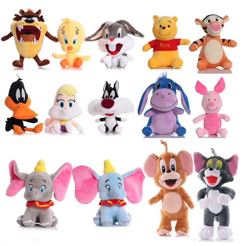 Disney Plush Toys Winnie the Pooh Mickey Mouse Minnie Tigger Cute Plush Animal Dolls Action Figure Toys Children\'s Christmas