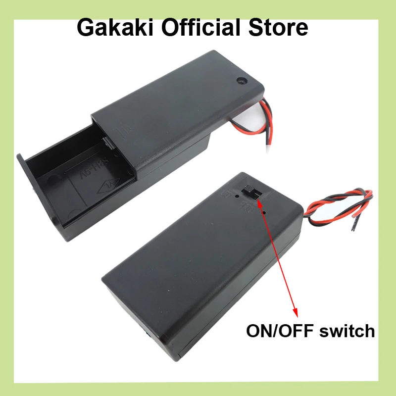 9V Battery Case Holder Connection Wire Cable Case With ON/OFF Switch Box For DIY Power Supply Adapter Dock