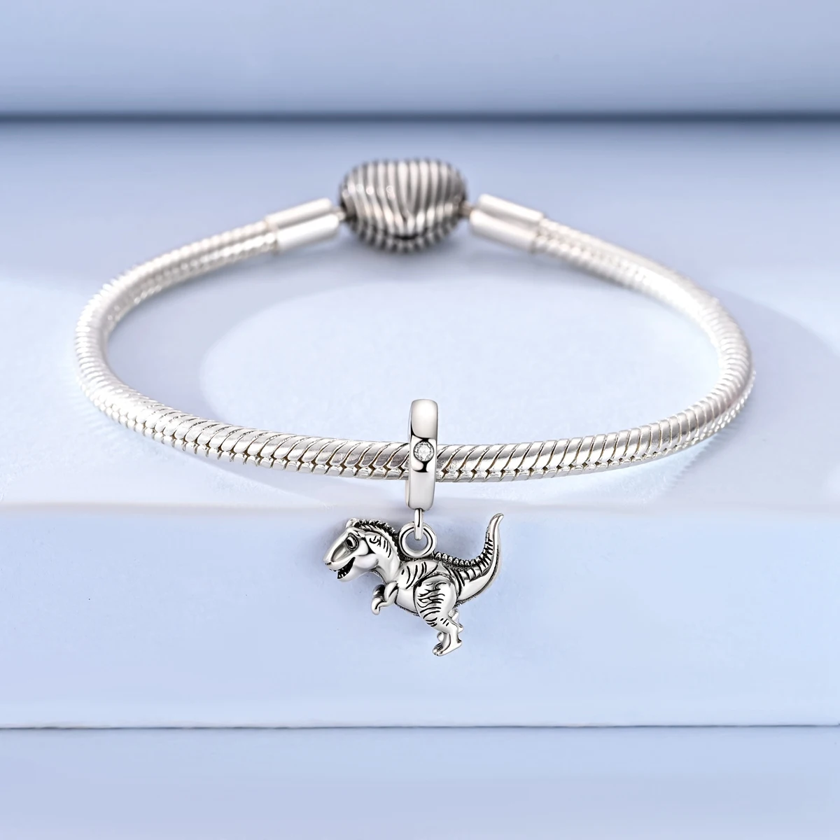 925 Sterling Silver Charms Mushroom Dinosaur  Unicorn Axe Beads Pendant Fit Bracelet Diy Woman Jewelry - view 6