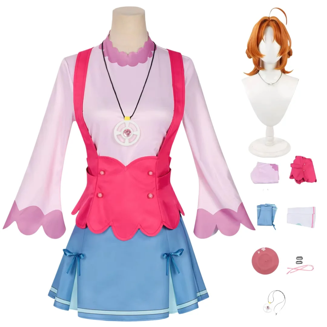 

Anime Star Detective Precure Akechi Anna Kobayashi Mikuru Moria Ruruka Cosplay Costumes Wig Full Set