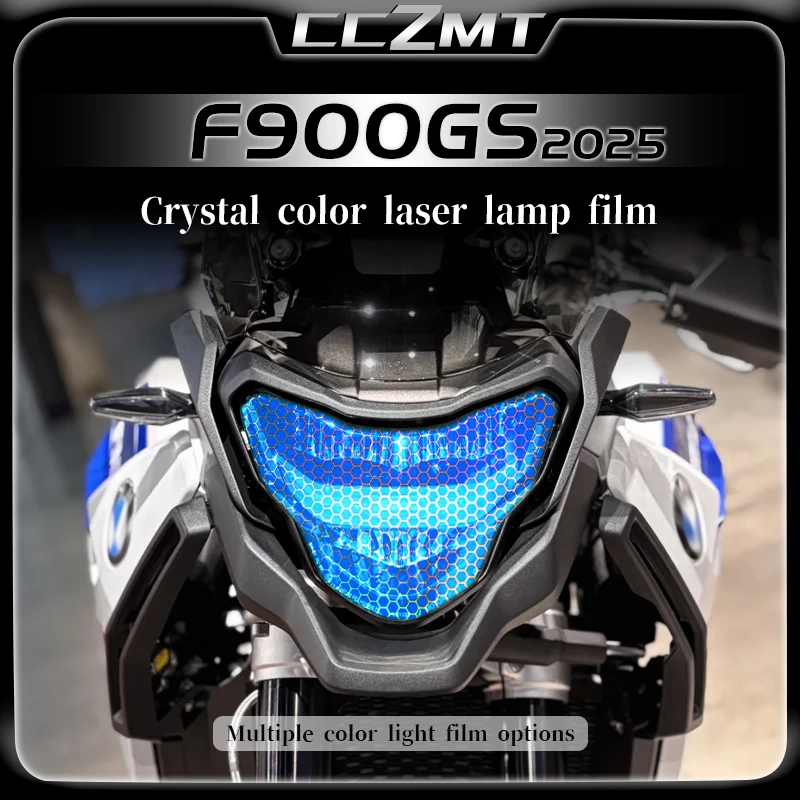 

For BMW F900GS F 900 GS F 900GS 2025 Honeycomb Laser Headlight Film Smoked Black Taillight Film Protective Stickers Accessories