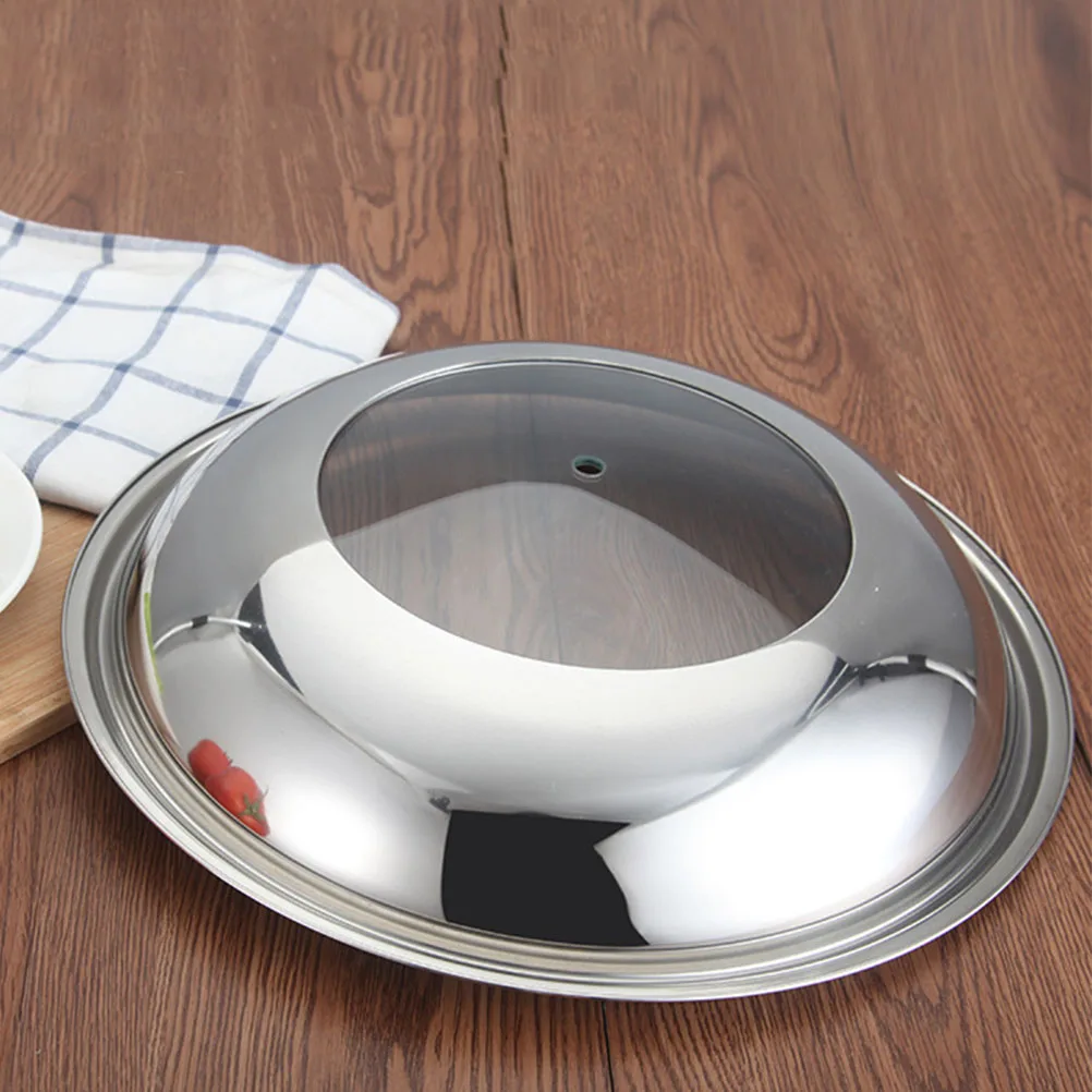 

Stainless Steel Pot Lid Premium Quality Food Cover Fresh Keeping Heat Resistant Glass Pan Accessories Cooking Tools