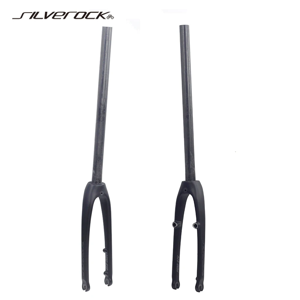 SILVEROCK 카본 포크, 20 인치 406 451 V 브레이크 캘리퍼, 플랫 마운트 디스크 브레이크, JAVA TERN 미니벨로 어반 바이크용 74mm 28.6mm