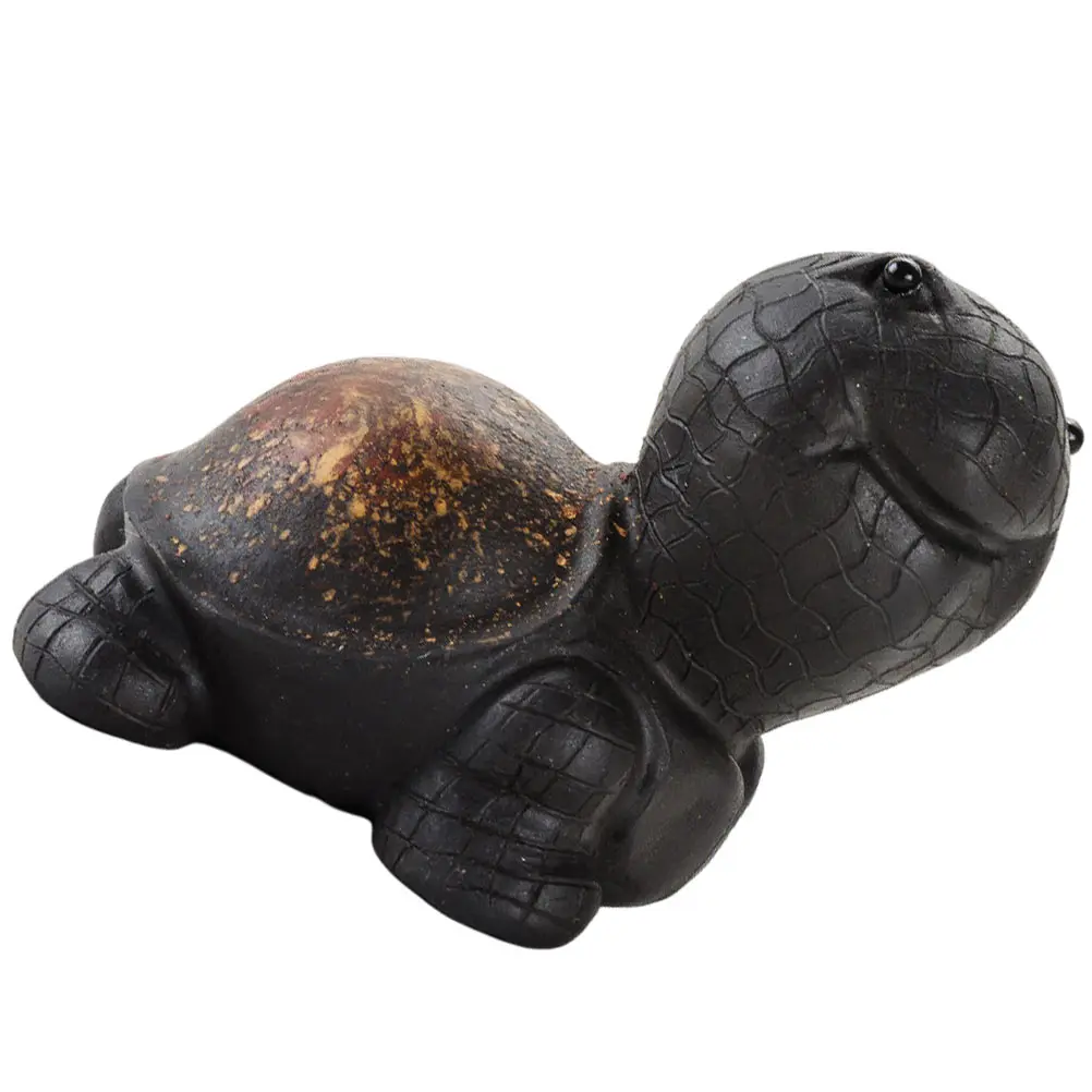 

1Pcs Tea Pet Adornment Turtle Shaped Lovely Purple Clay Decoration Indoor Outdoor Home Office Decor Turtle Decoration