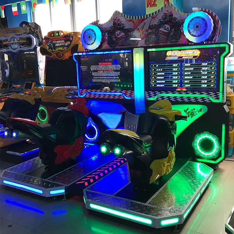 popular coin operated game arcade super bike  motor racing game machine